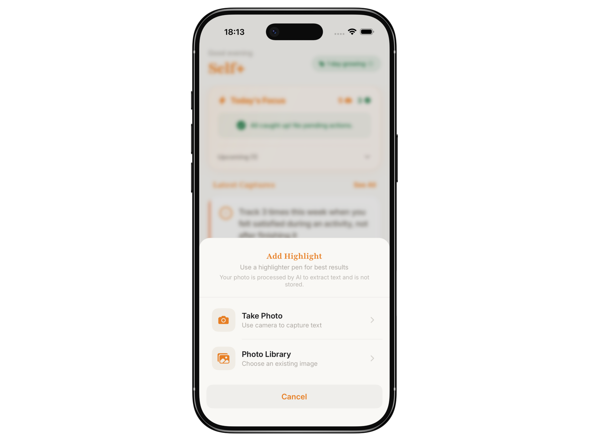Capture highlights feature